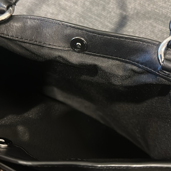 Rebecca Minkoff Bedford Zip Satchel Crossbody Black Leather and Silver Hardware - Picture 10 of 16